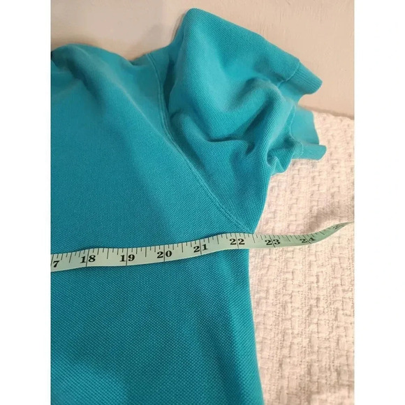 Vintage 90's Woolrich Bright Blue Polo Shirt Sz L / XL - Picture 6 of 7